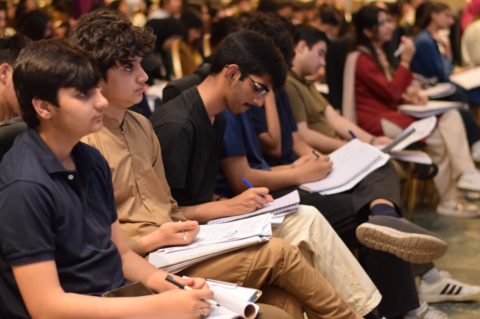 Workshop audience with Sir Hasan Bari at Vision Academy